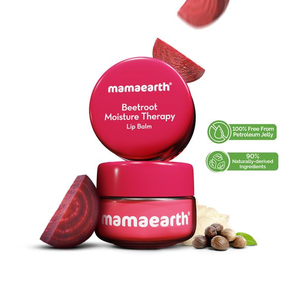 Mamaearth Beetroot Moist Therapy Lip Balm, 15 GM