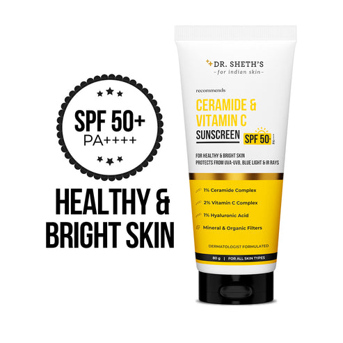 Dr. Sheth's Ceramide & Vitamin C Sunscreen, 80 GM