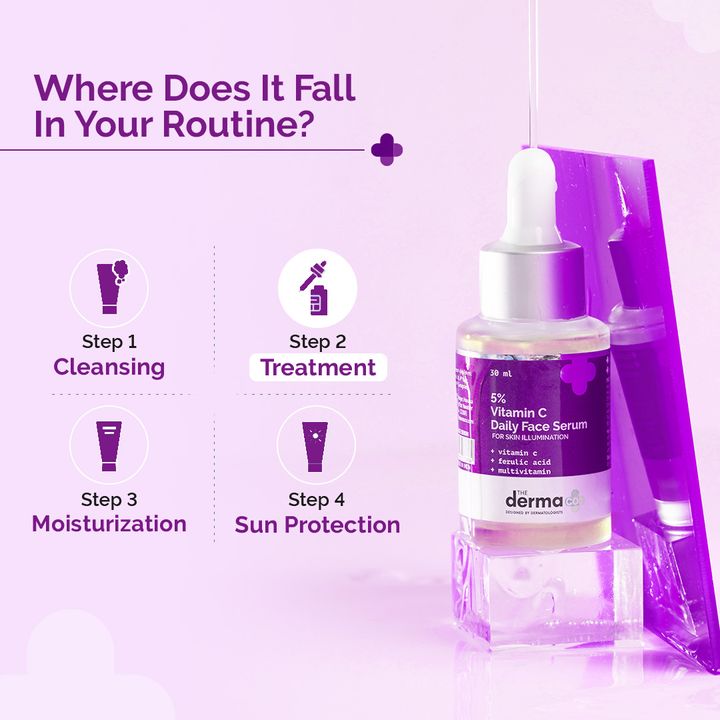 The Derma Co. 5% Vitamin C Daily Face Serum, 30 ML