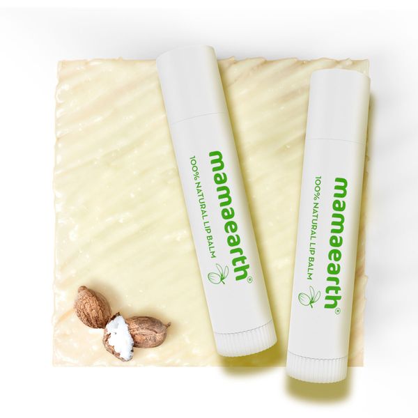 Mamaearth Nourishing Lip Balm 100% Natural With Vitamin E And Shea Butter, 4 GM