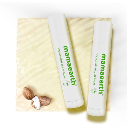 Mamaearth Nourishing Lip Balm 100% Natural With Vitamin E And Shea Butter, 4 GM