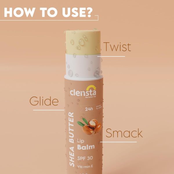Clensta Shea Butter Lip Healer with Vitamin E SPF 30, 4.5 GM