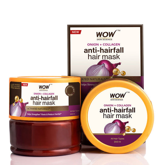 WOW SKIN SCIENCE ONION RED SEED OIL HAIR MASK, 200ML