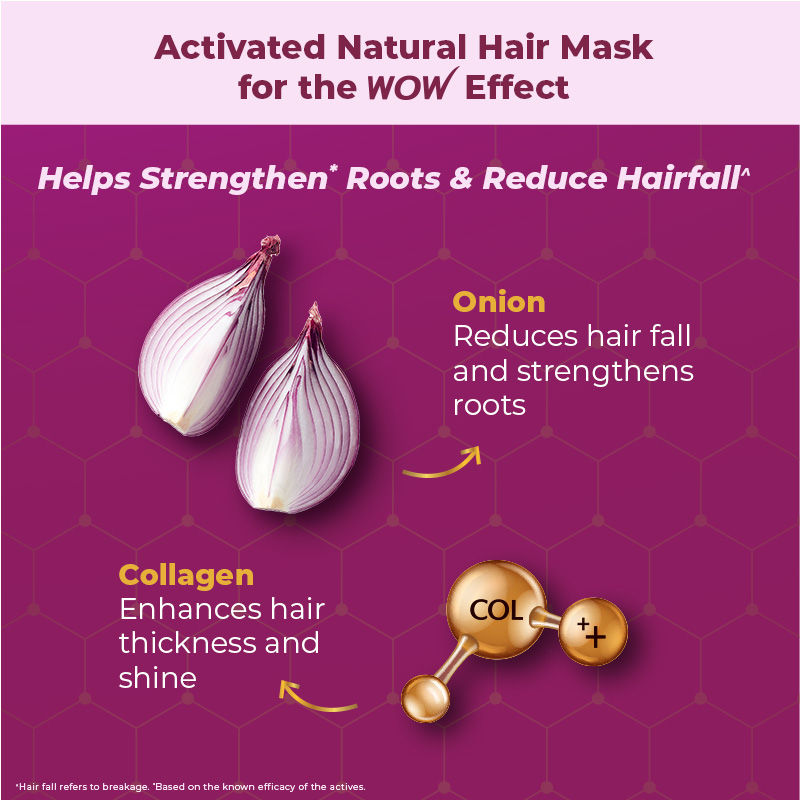 WOW SKIN SCIENCE ONION RED SEED OIL HAIR MASK, 200ML