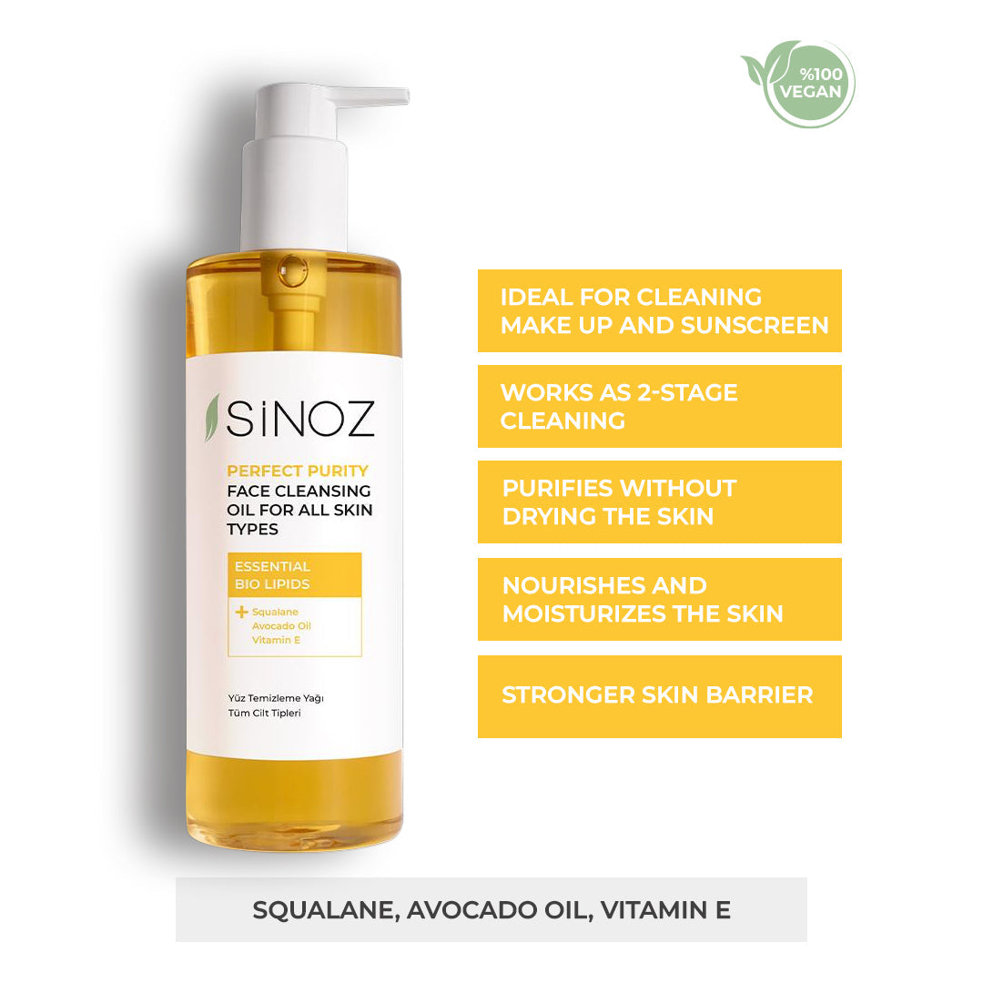 Sinoz Perfect Purity Face Cleansing Oil, 400ML