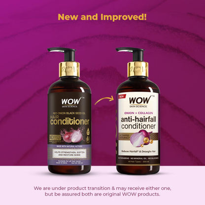 WOW SKIN SCIENCE ONION RED SEED OIL CONDITIONER, 300ML