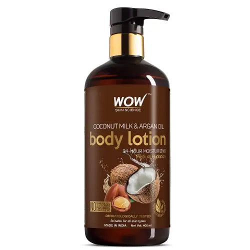WOW SKIN SCIENCE COCONUT MILK & ARGAN OIL BODY LOTION, 400ML