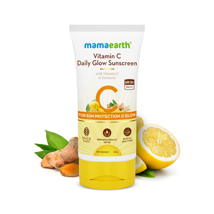 Mamaearth Daily Glow Sunscreen SPF 50 PA+++, 50  GM