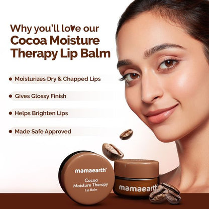 Mamaearth Cocoa Moisture Therapy Lip Balm, 15 GM