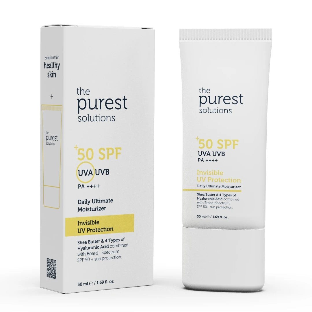 The Purest Solutions Invisible UV Protection Daily Intensive Moisturizer 50+ SPF, 50ML