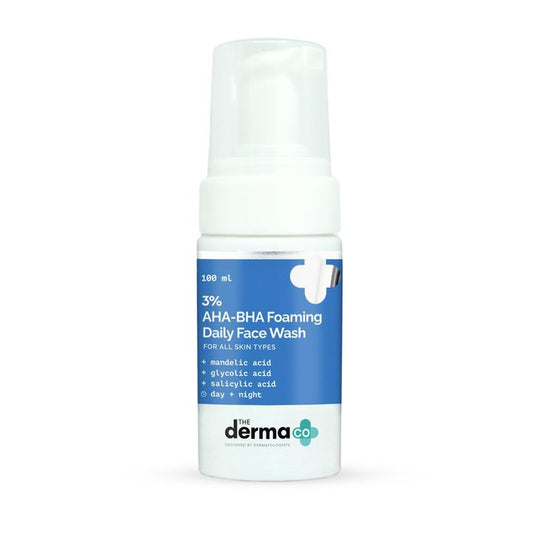 The Derma Co. AHA-BHA Foaming Facial Cleanser, 100 ML