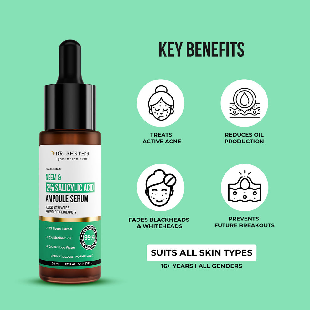 Dr. Sheth’s Neem & Salicylic Acid Serum, 30 ML