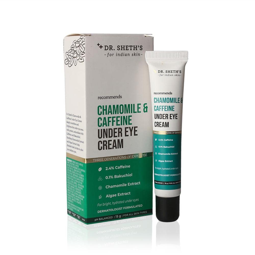 Dr. Sheth's Chamomile & Caffeine Under Eye Cream, 15 GM