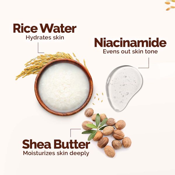 Mamaearth Rice Water Hydrating Body Lotion with Rice Water & Niacinamide, 400 ML