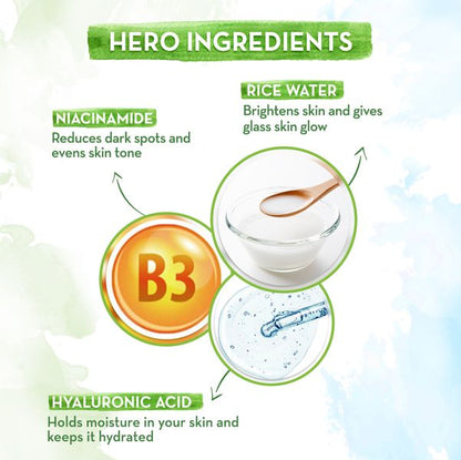 Mamaearth Rice Water Dewy Active Serum With Rice Water & 10% Niacinamide, 50 ML