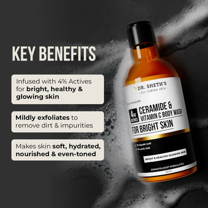Dr. Sheth’s Ceramide & Vitamin C Body Wash, 250 ML