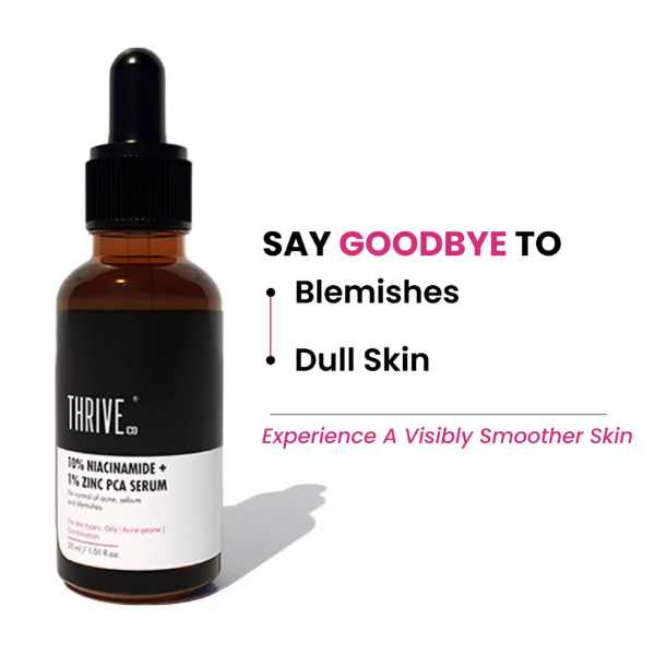 Thriveco 10% Niacinamide + 1% Zinc Pca Serum, 30 ML