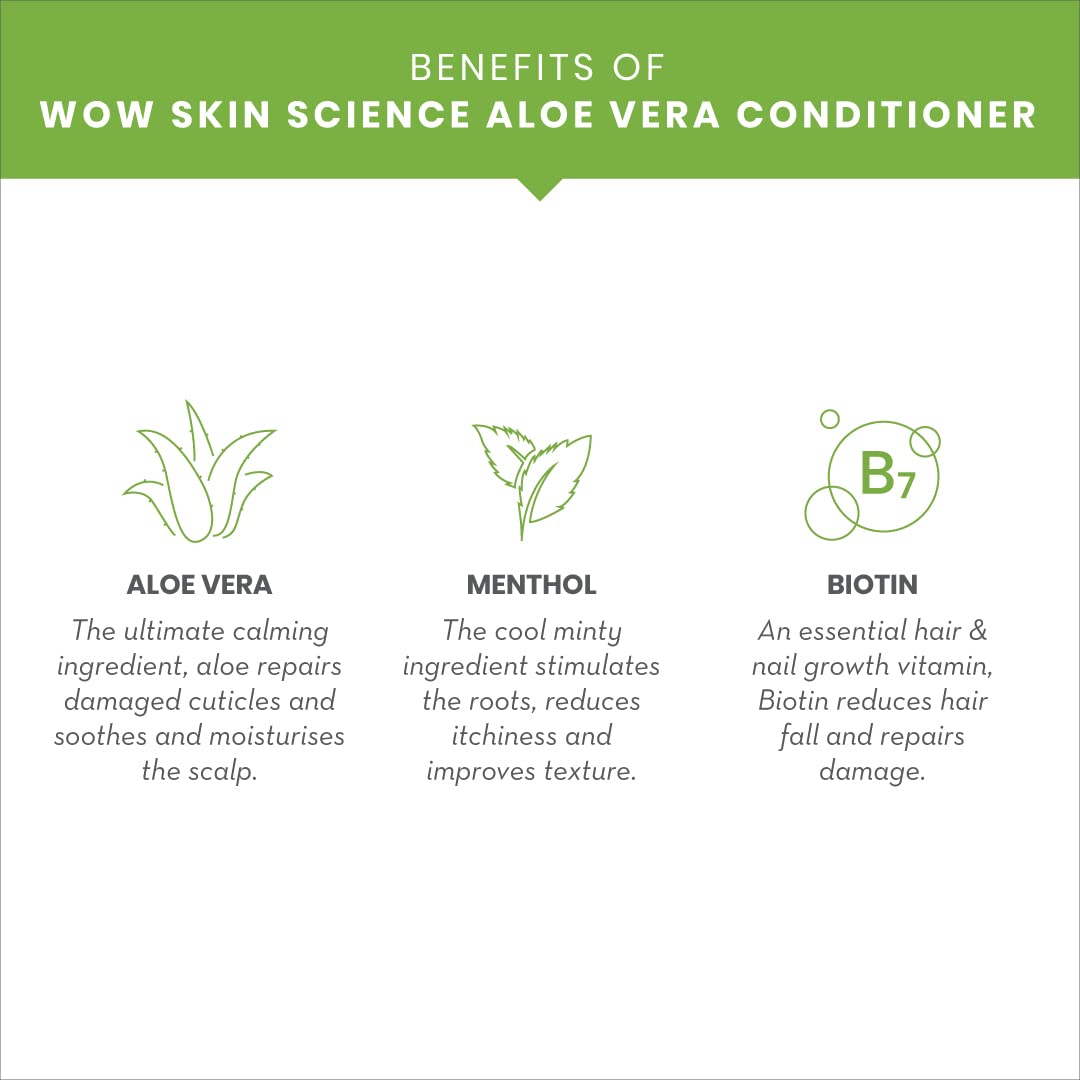 WOW SKIN SCIENCE ALOE VERA CONDITIONER, 250ML