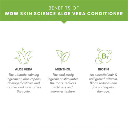 WOW SKIN SCIENCE ALOE VERA CONDITIONER, 250ML