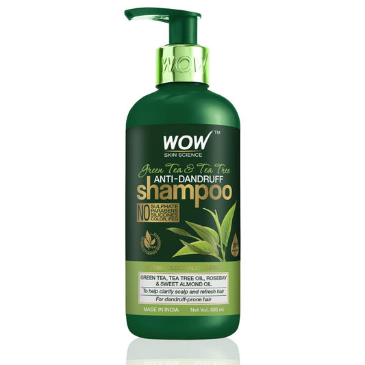 WOW SKIN SCIENCE GREEN TEA & TEA TREE ANTI DANDRUFF CONDITIONER, 300ML