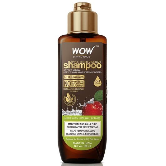 WOW SKIN SCIENCE APPLE CIDER VINEGER SHAMPOO, 100ML