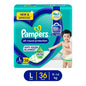 Pampers All round Protection Diapers Pants, Large (36 Count)