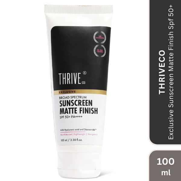 ThriveCo Exclusive Sunscreen Matte Finish Spf 50+, 100 ML