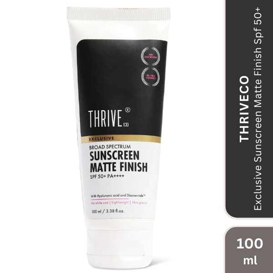 ThriveCo Exclusive Sunscreen Matte Finish Spf 50+, 100 ML