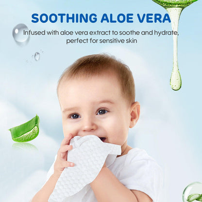 Aiwibi Australia Baby Wet Wipes Natural Tree Oil, 90 Count