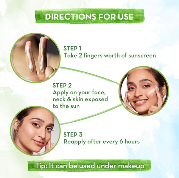 Mamaearth Ubtan Detan Sunscreen With Turmeric & Saffron SPF 50, 50 GM