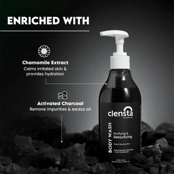 Clensta Purifying & Detoxifying Body Wash, 275 ML