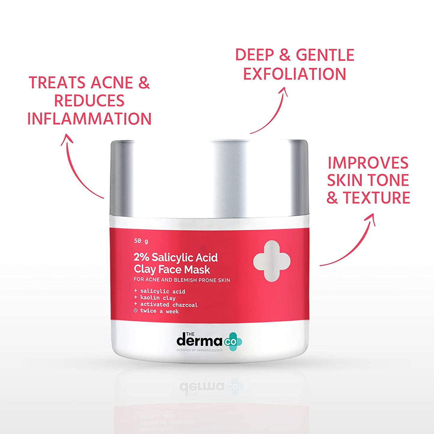 The Derma Co. 2% Salicylic Clay Face Mask, 50 GM
