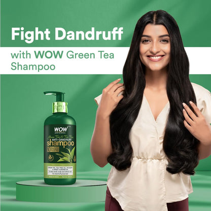 WOW SKIN SCIENCE GREEN TEA & TEA TREE ANTI DANDRUFF CONDITIONER, 300ML