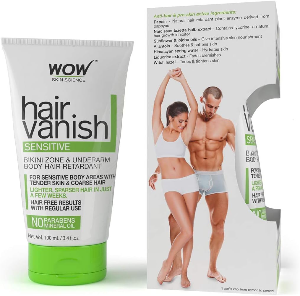 WOW SKIN SCIENCE HAIR VANISH FOR SENSITIVE SKIN, 100ML