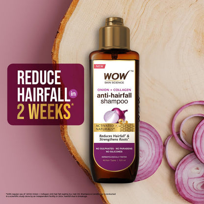 WOW SKIN SCIENCE ONION RED SEED OIL SHAMPOO, 100ML
