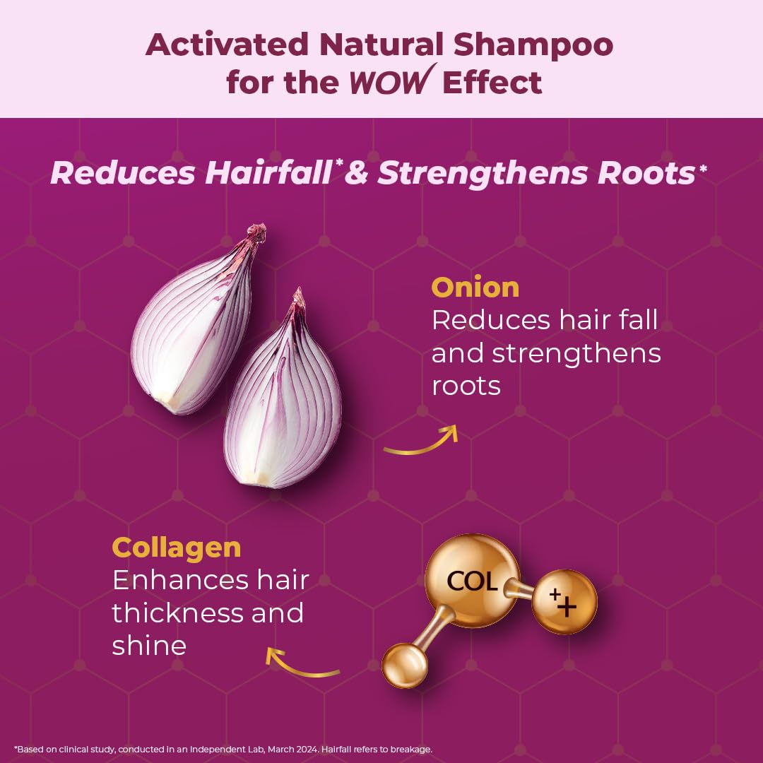 WOW SKIN SCIENCE ONION RED SEED OIL SHAMPOO, 300ML