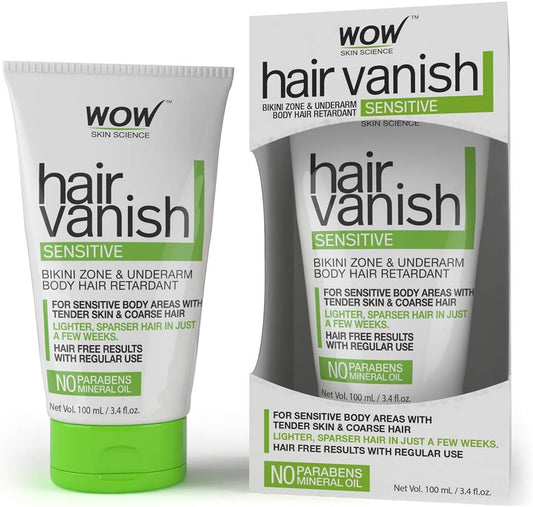 WOW SKIN SCIENCE HAIR VANISH FOR SENSITIVE SKIN, 100ML