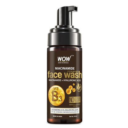 WOW SKIN SCIENCE NIACINAMIDE FOAMING FACE WASH, 150ML