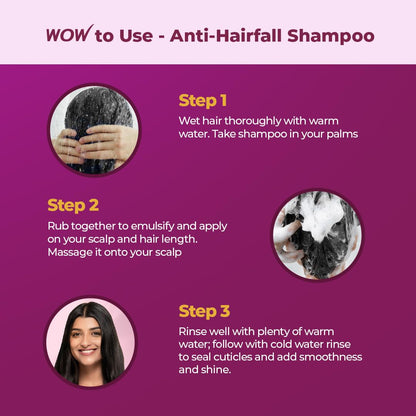 WOW SKIN SCIENCE ONION RED SEED OIL SHAMPOO, 300ML