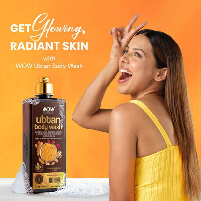 WOW SKIN SCIENCE UBTAN BODY WASH, 250ML