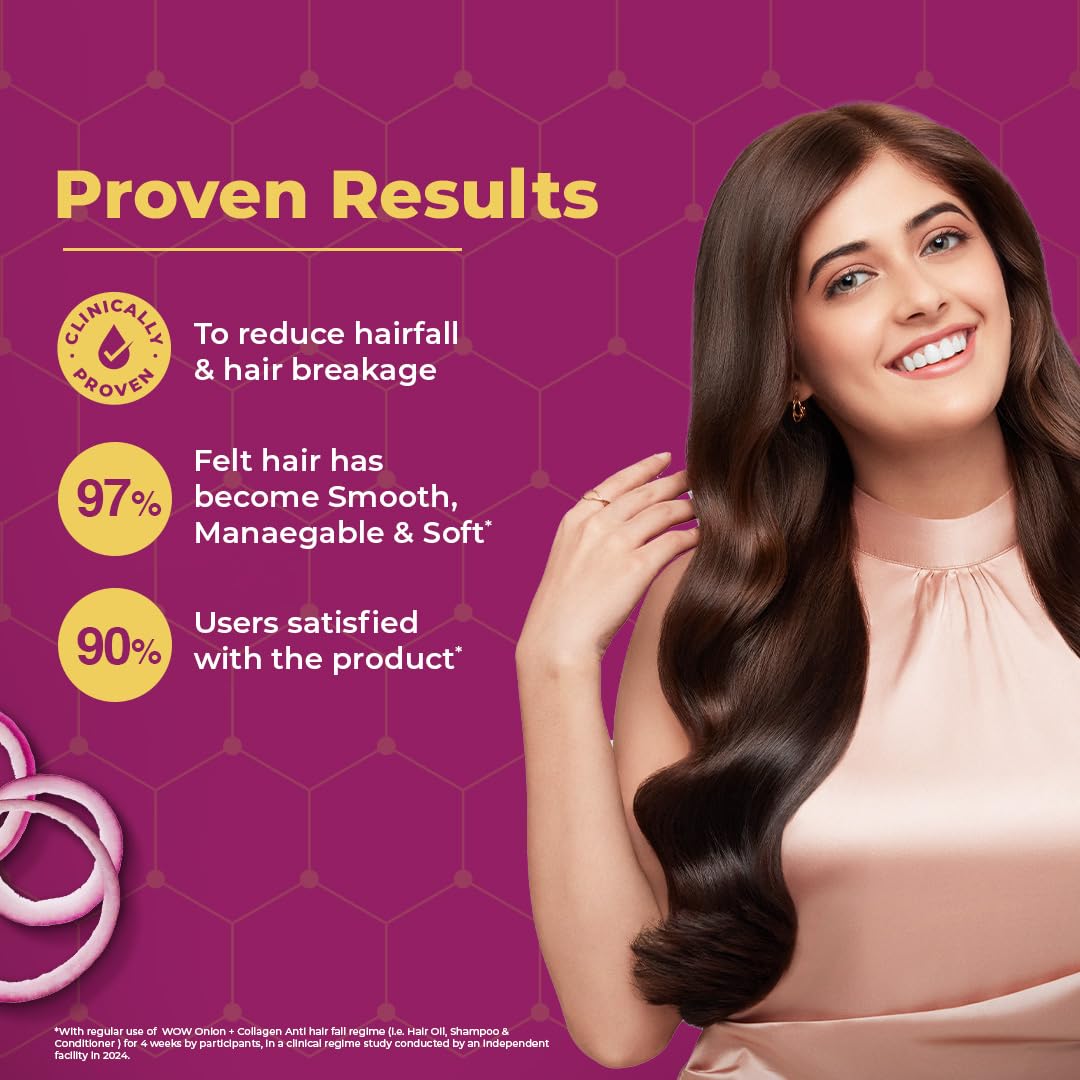 WOW SKIN SCIENCE ONION BLACK SEED HAIR OIL WITH COMB, 100ML