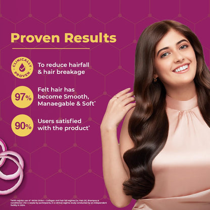 WOW SKIN SCIENCE ONION BLACK SEED HAIR OIL WITH COMB, 100ML