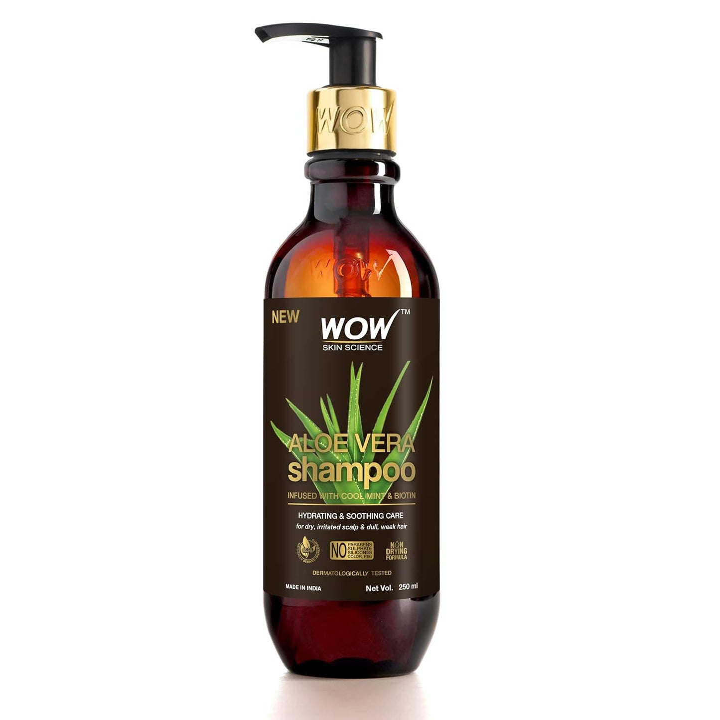 WOW SKIN SCIENCE ALOE VERA SHAMPOO, 250ML