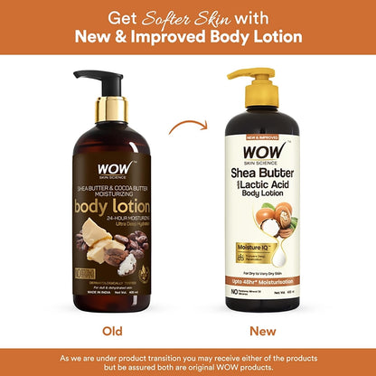 WOW SKIN SCIENCE SHEA & COCOA BUTTER LOTION, 400ML