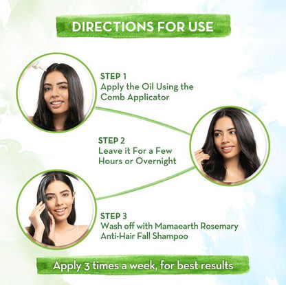 Mamaearth Rosemary Hair Growth Oil with Rosemary & Methi Dana, 150 ML