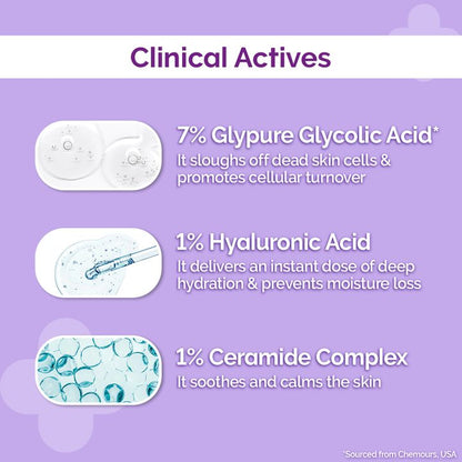 The Derma Co. 7% Glycolic Acid Hydrating Toner with Glycolic Acid & Hyaluronic Acid, 150 ML