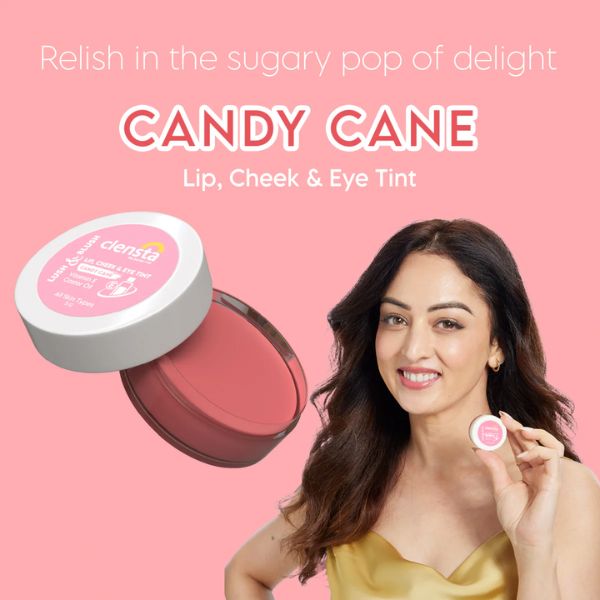 Clensta Lush & Blush Lip, Cheek & Eye Tint 02 Candy Cane, 5 GM (Copy)