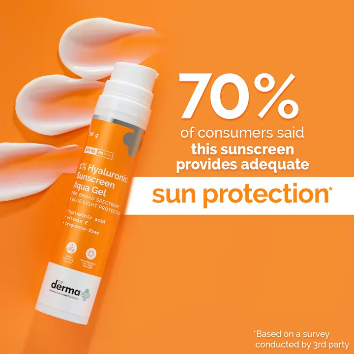 The Derma Co. 1% Hyaluronic Sunscreen Aqua Gel, 50 GM