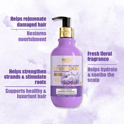 WOW SKIN SCIENCE RICE WATER SHAMPOO, 300ML
