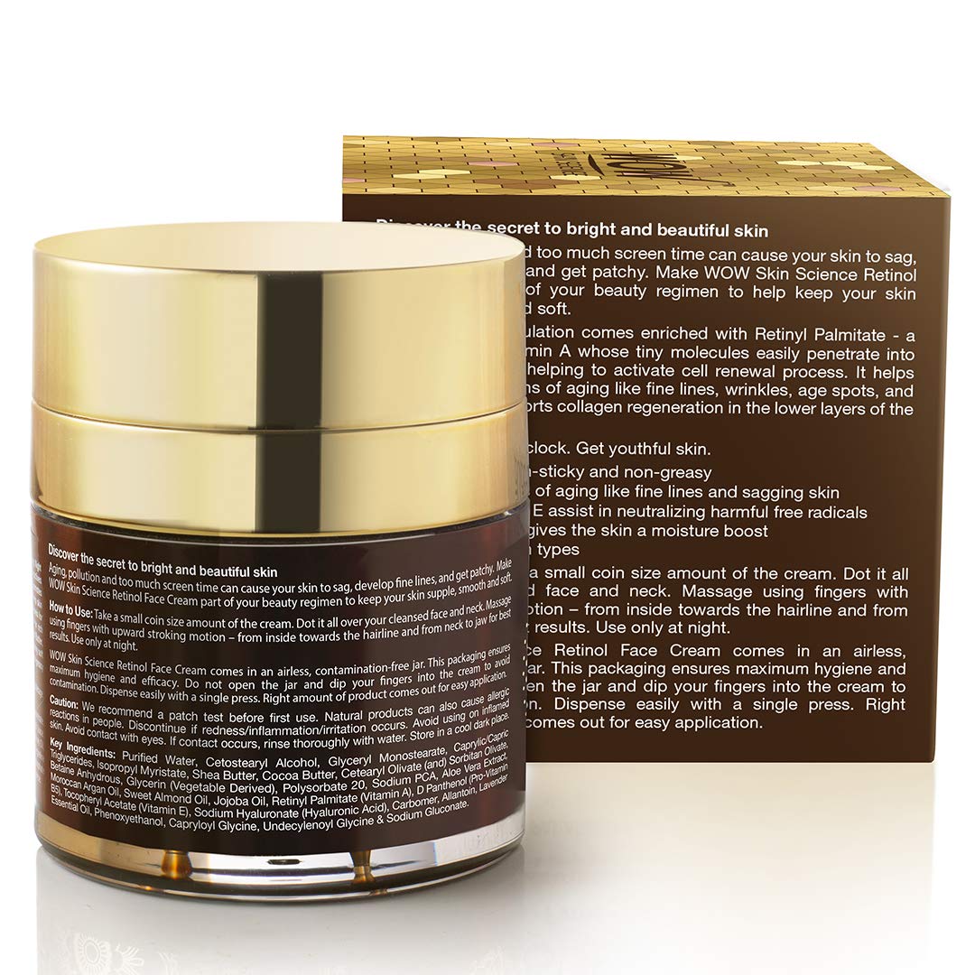 WOW SKIN SCIENCE RETINOL FACE CREAM, 50ML